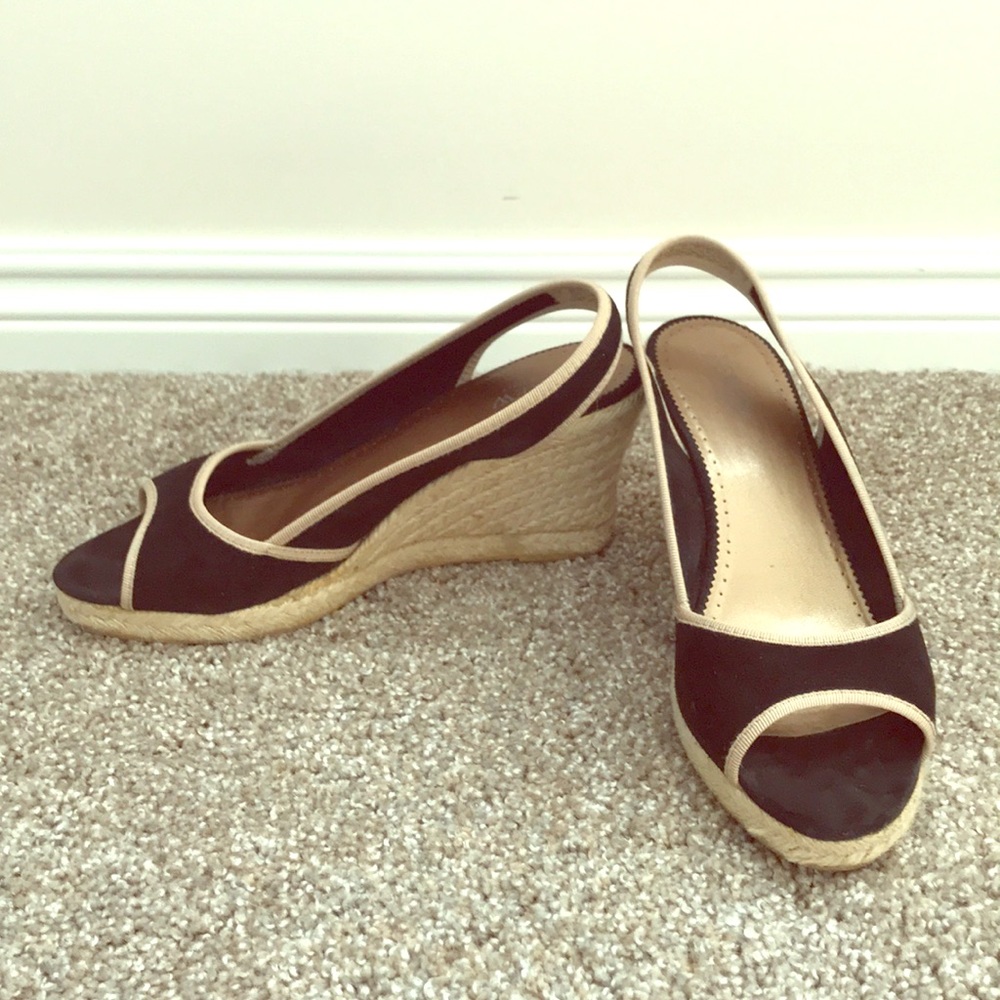 Mint condition J Crew suede wedges